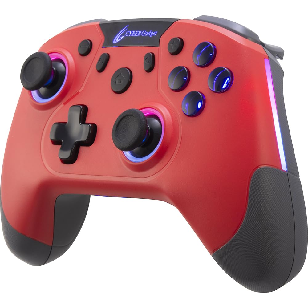 CYBER Gaming Controller HG Wireless Type Scarlet Switch (for SWITCH) -