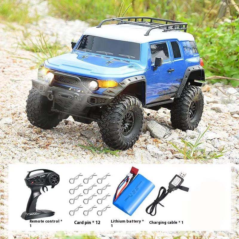 

Новый 4WD внедорожник с дистанционным управлением большой грузовик 2.4g полный привод симулятор радиоуправляемый автомобиль вседорожный 15 км/ч 1:10 Игрушечных Грузовиков-Монстров в Подарок Мальчику синий