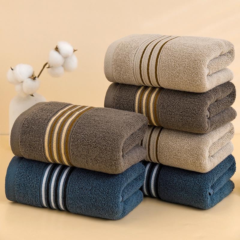High-End Embroidered Pure Cotton Absorbent Face and Bath Towel for Adults