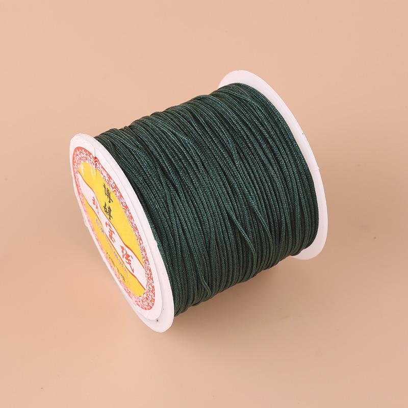 Boting Jade No. 72 0.8mm Nylon Thread for DIY Braided Cord Bracelet Weaving and Pendant Making.