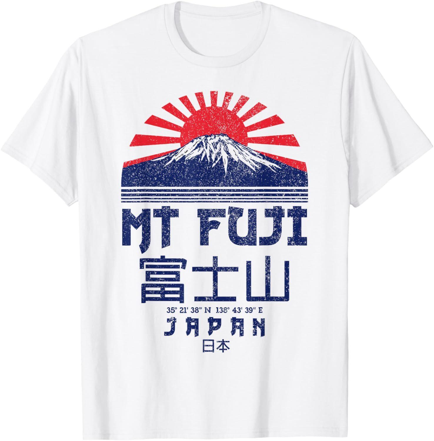 Mt. Fuji Japan Vintage Retro Souvenir Tokyo Japanese T-Shirt Hoodie S