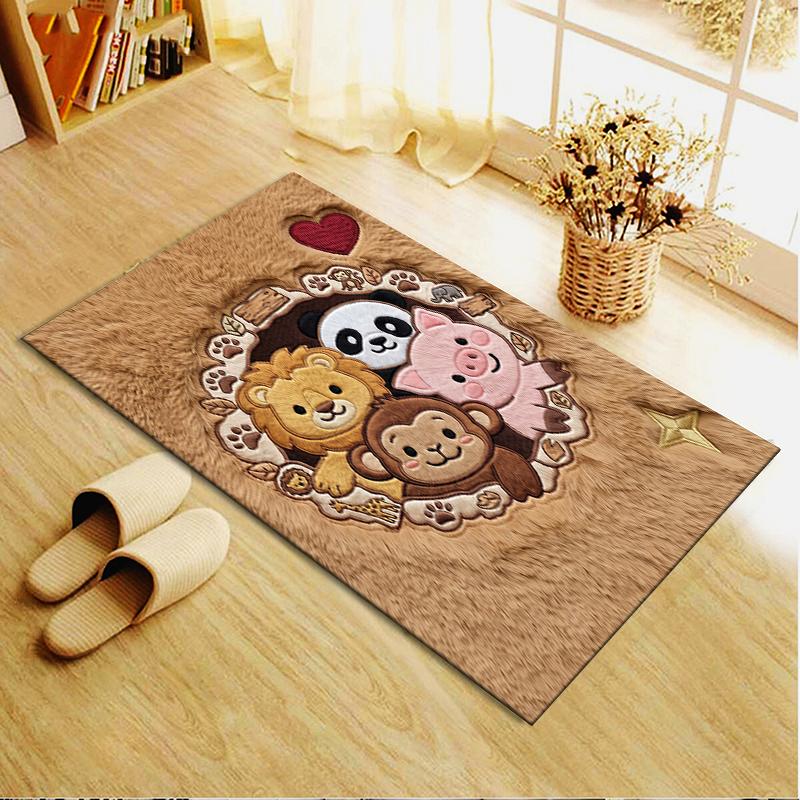 2025 New Cute Animals Carpet Rug for Living Room Bedroom Home Sofa Decoration,Kids Play Non-slip Floor Mat