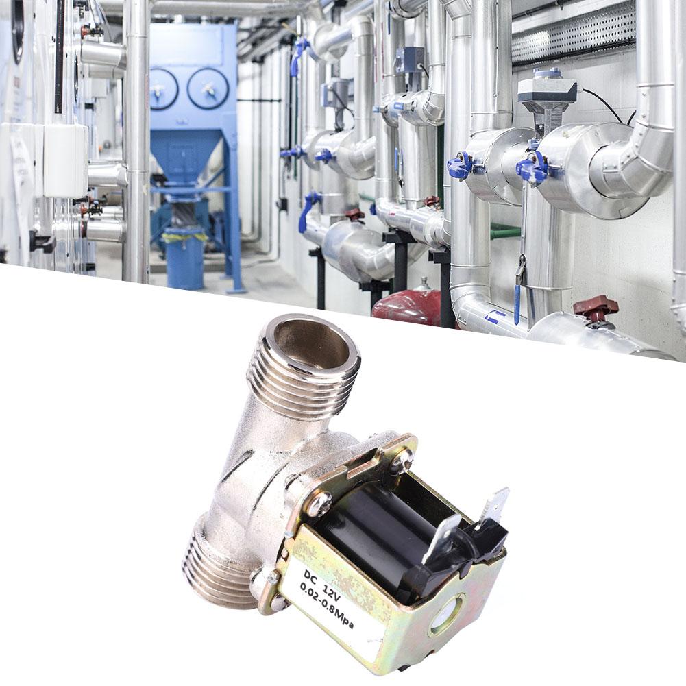 12V G1Celsius2 NC Corrosion Resistant Brass Electric Solenoid Valve   Threads Sensitive Switching Normally Closed Water Inlet Valve for
