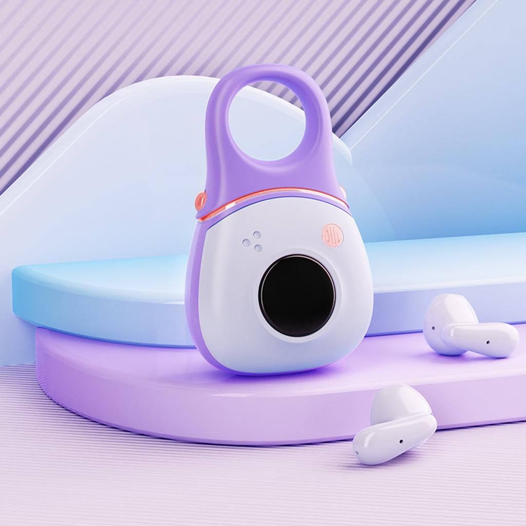 Wireless Earbuds with LED Lights CameraShaped BT Headphones with HiFi Sound Multifunction