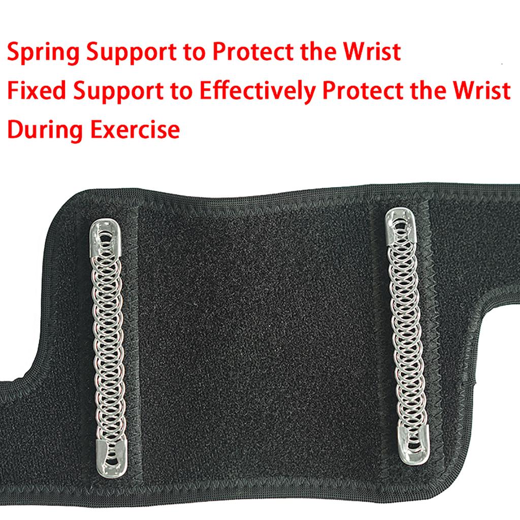 Elastische Handgelenkbänder, 1 Paar Handgelenkbänder mit Federunterstützung, verstellbarer Handgelenkauflagenschutz für Sportschutz, tägliche Fitness und Aktivitäten