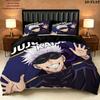 Jujutsu Kaisen Pattern Bedding Quilt Set Quilt Cover Pillowcase Home Birthday Gift(1 * duvet cover + 2 * pillowcase, without core)