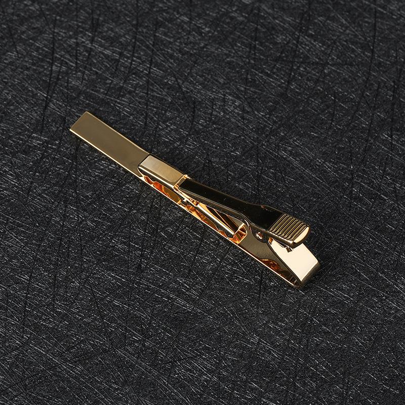 Men'S Silver Tie Clip Business Dress Simple Men'S And Women'S Pins Korean Version Security Collar Clip Fashion