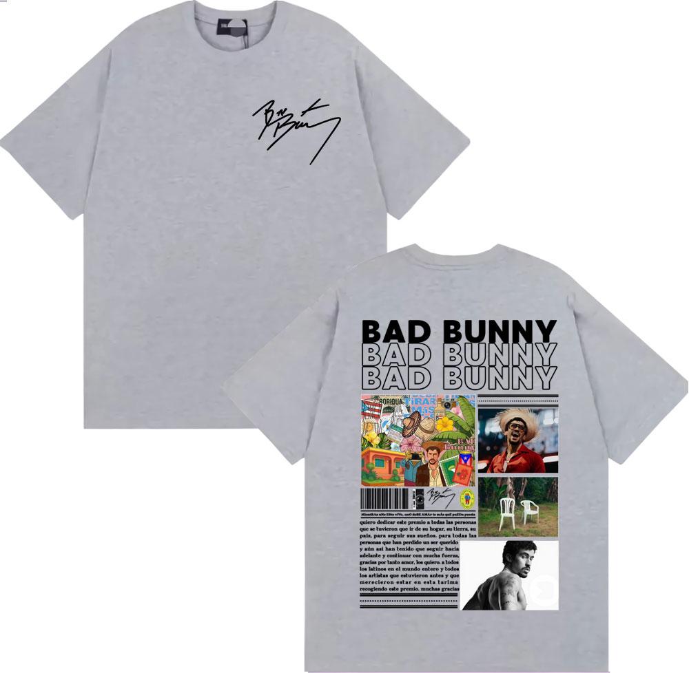 Bad Bunny DTMF Debi Tirar Mas Fotos 2026 Album Cover Tshirt Unisexs Clothing Fashion High Street T Shirts Unisex Summer Tops T Shirt