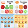 Children's Wooden Simulation Fast Food Burger Fries Sandwich Toy Kitchen Playset Assembly Educational Food Cutting Toy