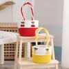 Gift Basket Empty, Woven Cotton Rope Basket Lightweight Handbag For Travel Outdoor Activities