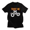 Maßgeschneiderte Trust Me Im An Engineer T-Shirts für Herren Reines Baumwoll-T-Shirt Oberteile T-Shirts Kurzarm Freizeit-T-Shirt Kleidung