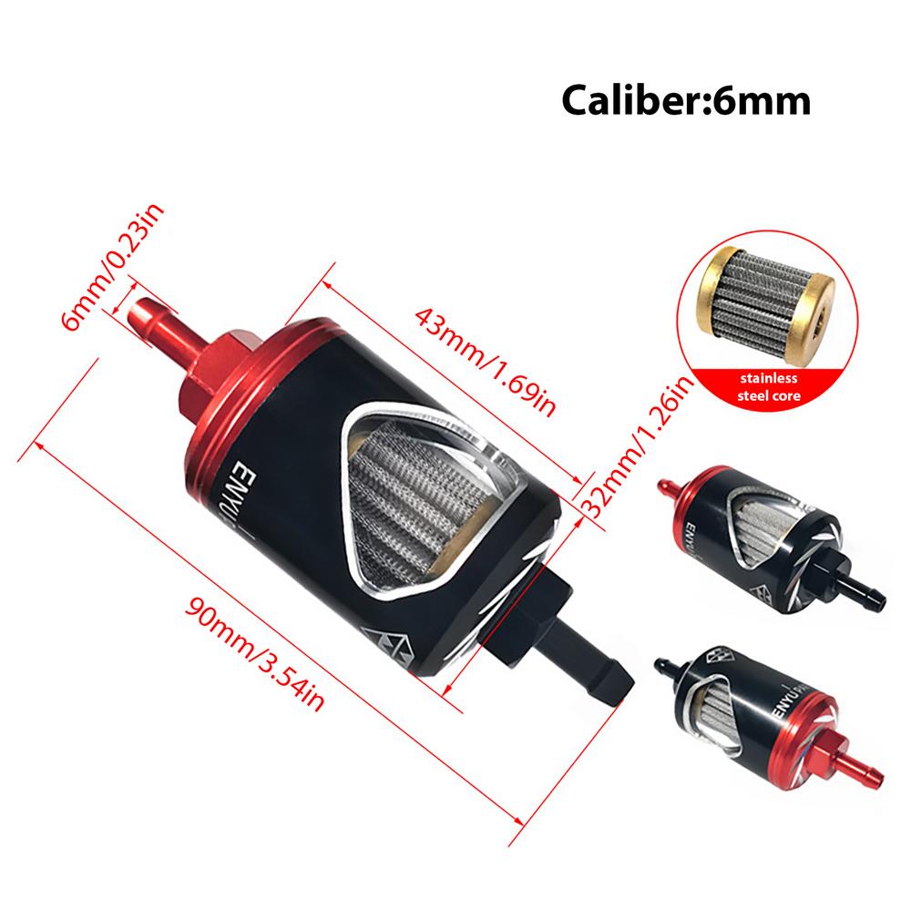 Motorbike Oil Filter High-flow Oil Filter Stainless Steel Core Solid Motorcycle Carburetor Quick Inspection Accurate Structure