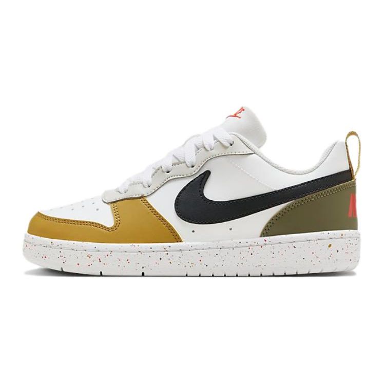 

Кроссовки Nike Court Borough Low Recraft GS White Olive Tan Kids Summit-White Black Multi-Color HF0744-109 35.5