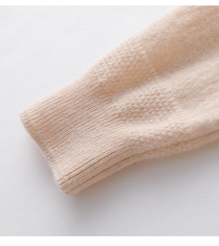 Autumn/Winter Pure Cashmere Women's Gray Round Neck Cardigan - Loose Knit Long Sleeve Sweater