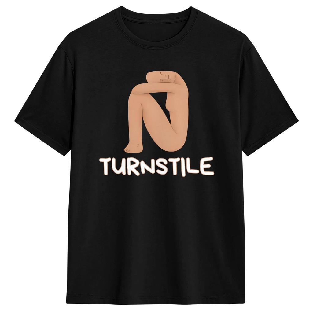 Neuheit Drehkreuz Kunst Malerei T-Shirts Herren O-Ausschnitt Reines T-Shirt Kurzarm-Tees Geburtstagsgeschenk Oberteile