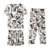 Women's Loose Summer Cartoon Pajama Set: Cute Short Sleeve Top & Long Pants for Spring/Autumn