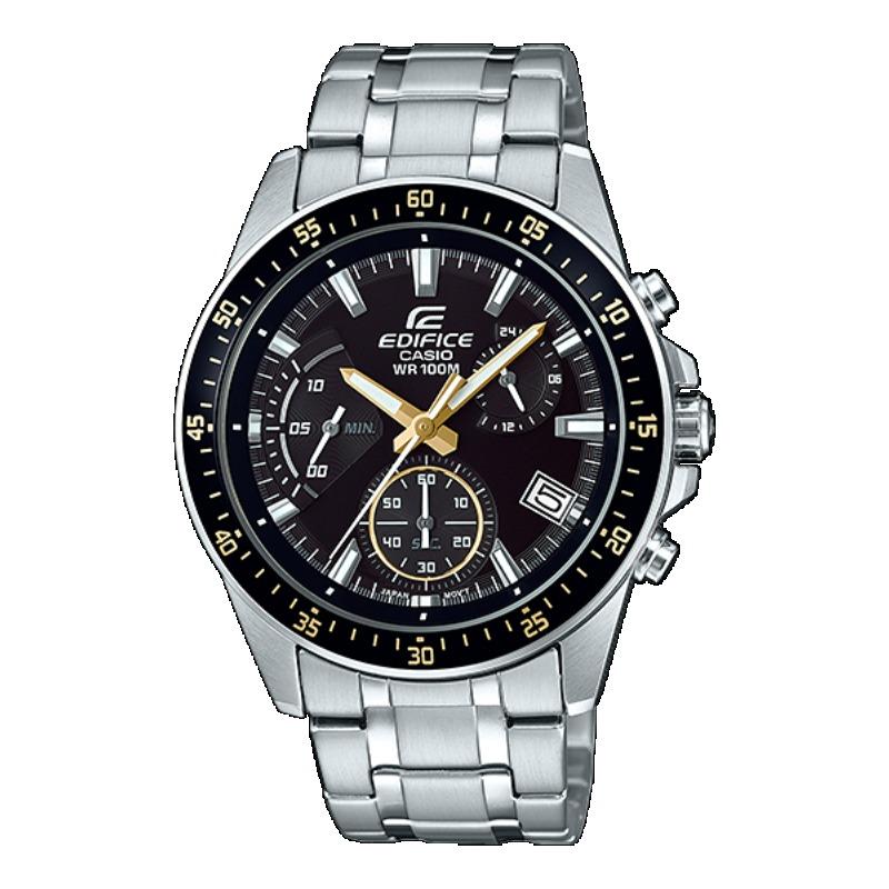 Casio Edifice Men s Stainless Steel 100M Water Resistant Analog Quartz Watch EFV-540D-1A9VU чёрный