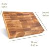 Wooden Cutting Board - CREHOM - Professional - 32 X 24 X 4 Cm - Beech - Durable