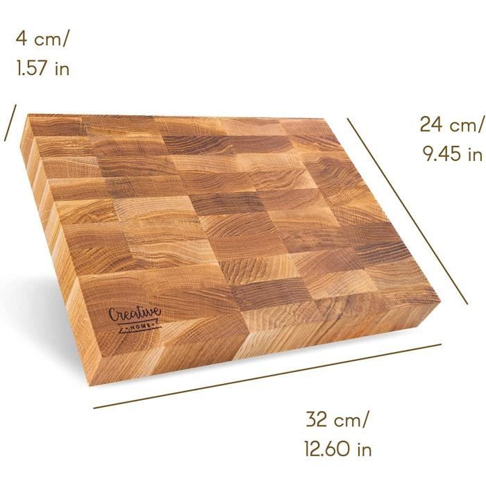 Wooden Cutting Board - CREHOM - Professional - 32 X 24 X 4 Cm - Beech - Durable