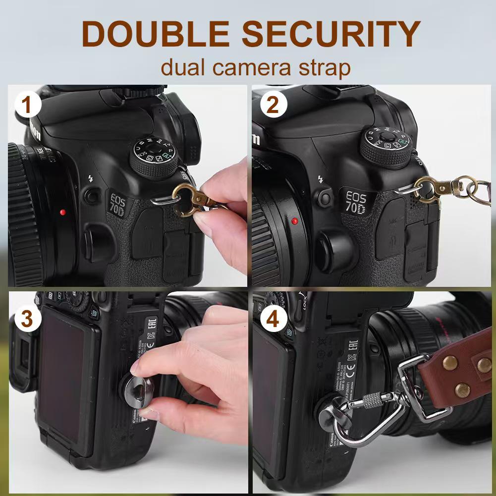 Leather Quick Release DSLR Camera Shoulder Strap for Outdoor Photography