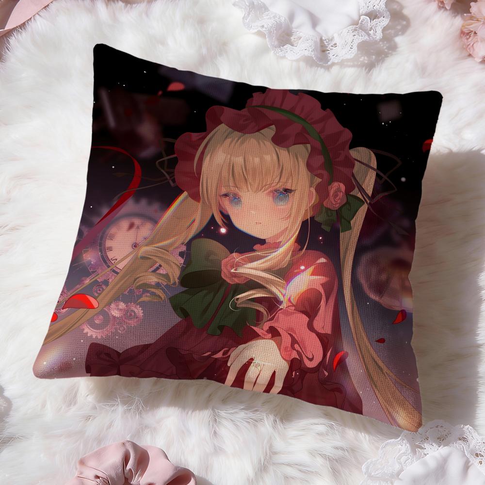 classic anime r-Rozen Maiden Cushion Cover Premium Comfort Reversible Pillow Cove -Two in One Design for Any Room & Car Interior