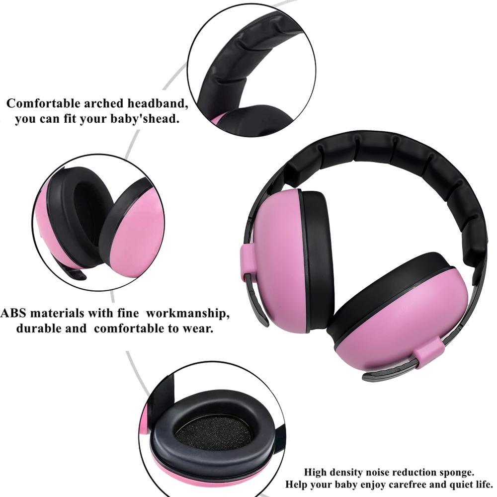 Baby Ear Protection for Babies and Toddlers Noise Reduction Earmuffs Baby Headphones Against Hearing Damage Improves Sleep