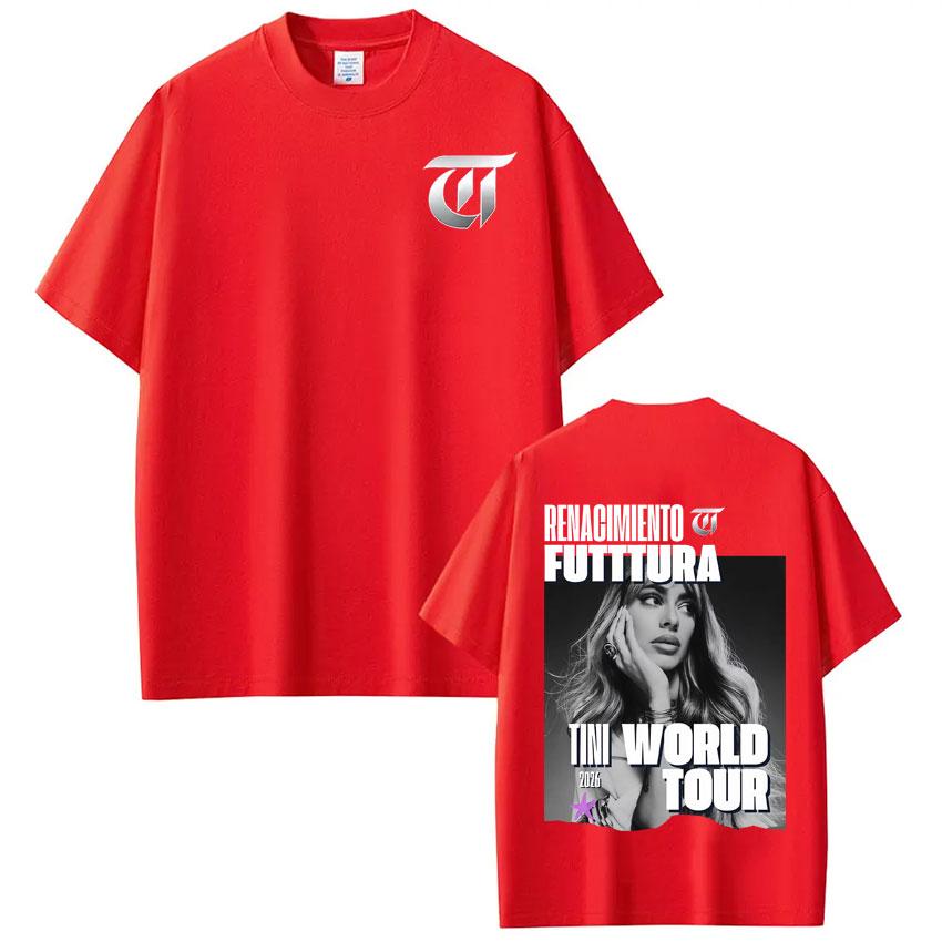 

Singer TINI STOESSEL Futtura Album 2026 Tour Tees Men Women Vintage Tshirt pure Cotton Tshirts Streetwear Fan Gifts Tops 4XL