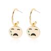 Heart Trendy Geometric Eyes Earrings Alloy Material Fashionable Statement Jewelry