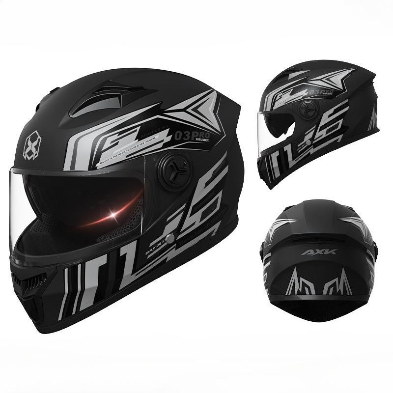 Motorcycle Helmet Men's Winter Warm Locomotive Electric Car Women's Four Seasons Universal Safety Helmet