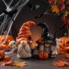 New Halloween Dwarf Decorations, Home Garden Resin Skull Witch Boots Dwarf Elf Pumpkin Cart Creative Ornaments