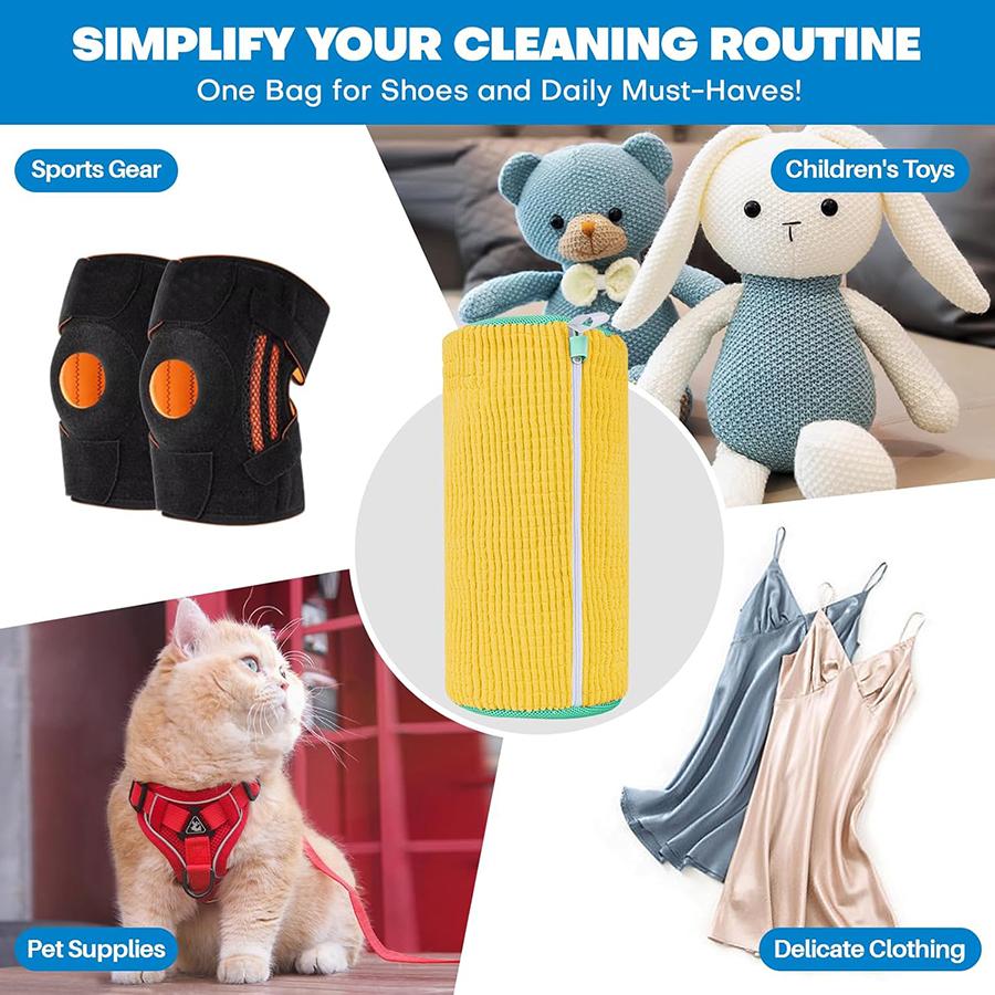 Schuhwaschmaschine Beutel Wäschebeutel für Schuhe für Waschmaschine und Trockner Wiederverwendbarer Schuhreinigungsbeutel für Schuhe Fleckenentferner