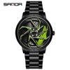 Sanda Meilleure Vente 1088 Montre pour Adolescent: Personnalisé, Cadran Rotatif 3D, Tendance, Quartz Étanche.