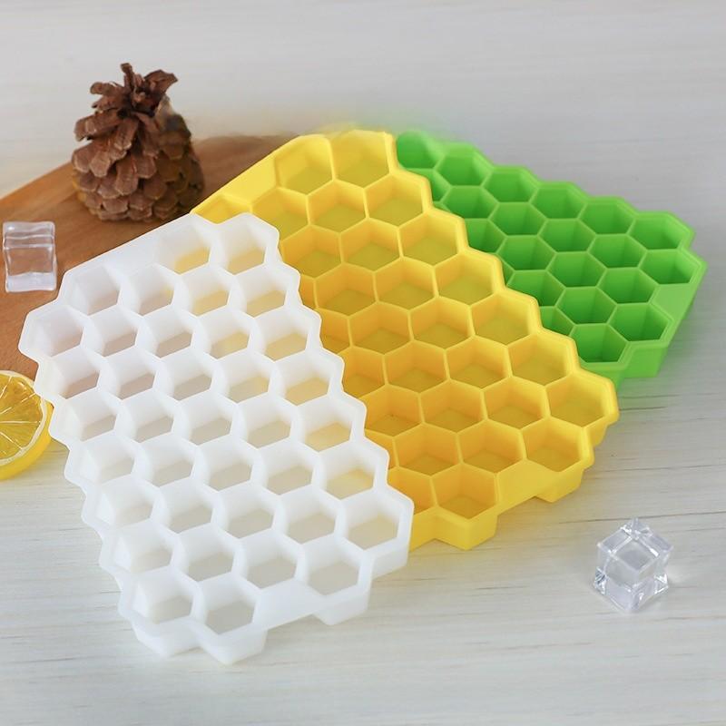 Silicone Ice Cube Tray With Lid For Home Kitchen And Party Use