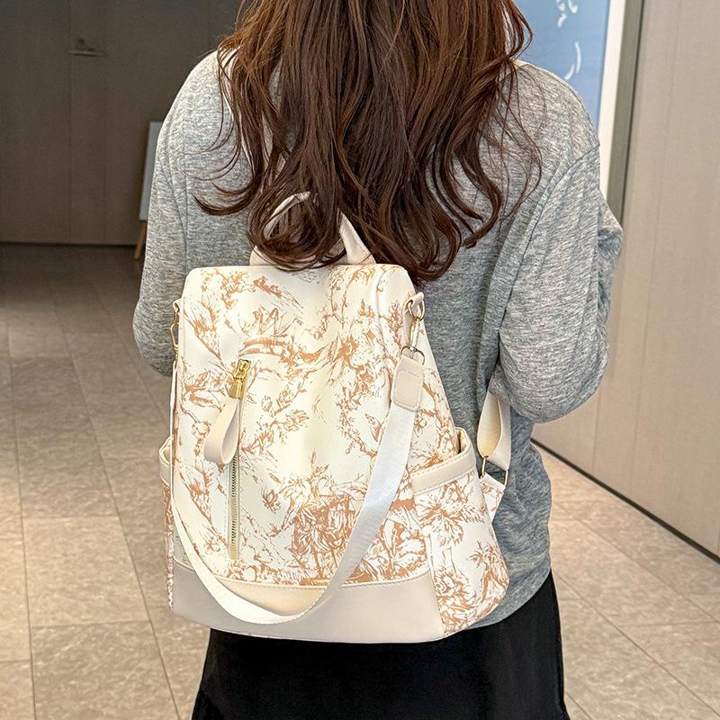 Printed Backpack Women's Large Capacity Backpack
