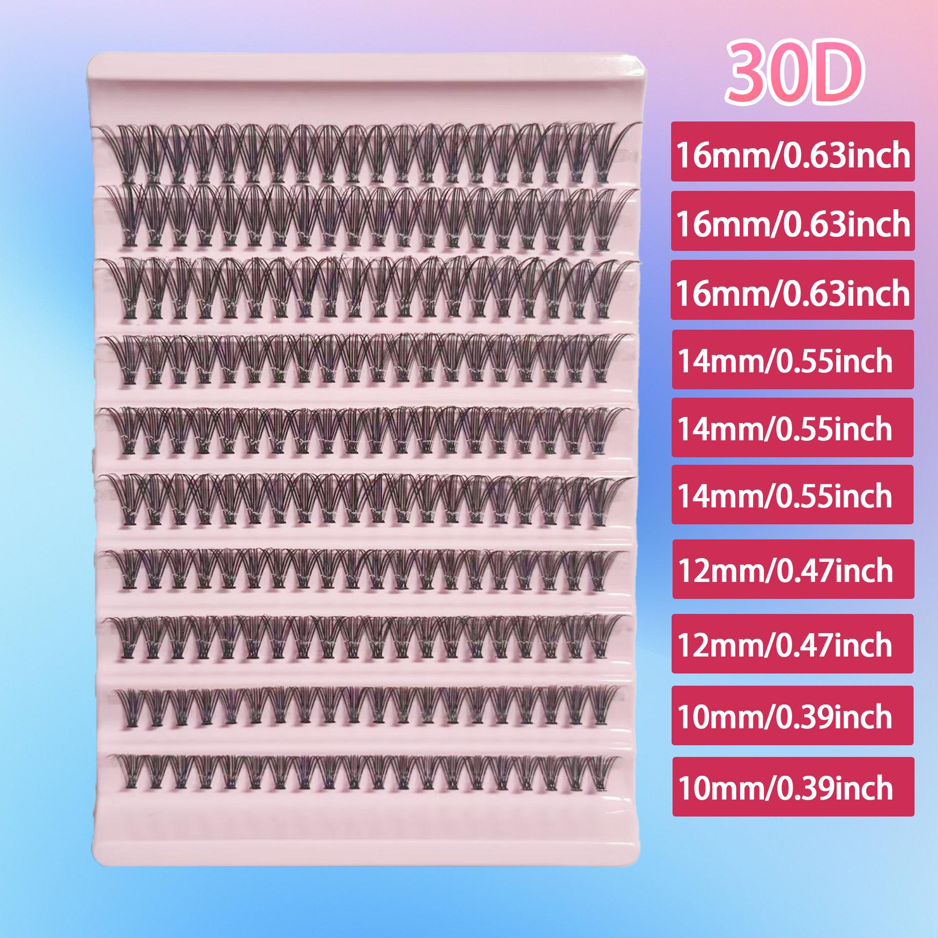 10-16mm Cross-border Dense Cluster False Eyelash Extension Kit