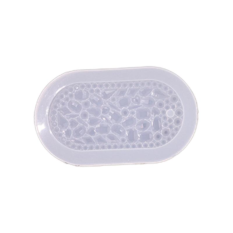 DIY Keychain Pendant Silicone Mold Crystal Epoxy Resin Casting Mould Keychain Pendants Jewelry Making Mold Accessories