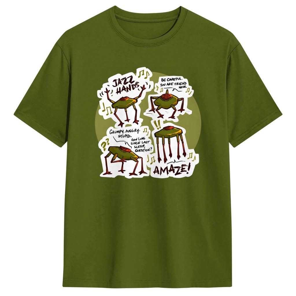 Casual T Shirt Beach Project Hail Mary Jazz Hands Fashion T Shirts Cotton Tshirt for Couple Y2K Design Short Sleeve Top Tees