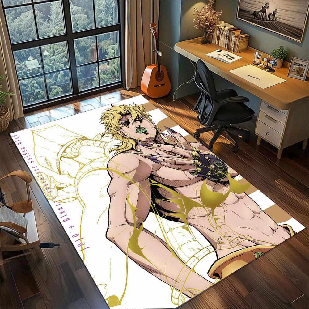 JoJo Bizarre Adventure Carpet for Living Room Bedroom Home Decor Cool Movie Mat Play Floor Mat