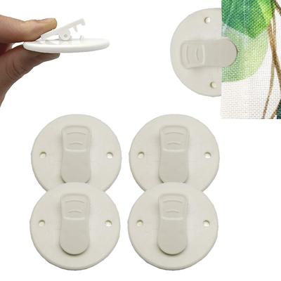 2Pcs Shower Curtain Clips Shower Windproof Anti Splash Guard Self Adhesive Curtain Clips Curtain Fixed Clip AVE