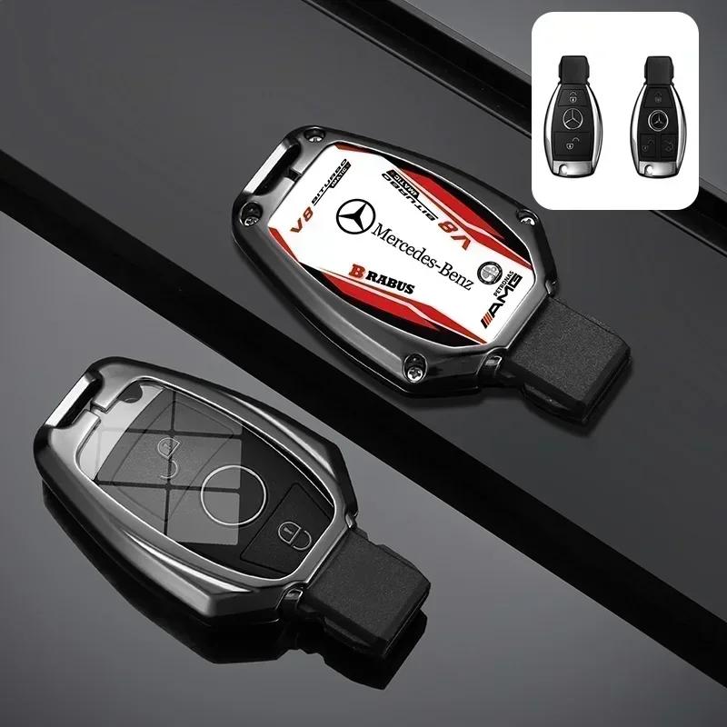 

Car Racing Style Design Key Case Cover Shell Auto Accessory For Mercedes Benz A B C S Class AMG GLA CLA GLC W176 W221 W204 W205