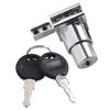 Door Lock Glass Lock Silver Sliding 2pcs Key Anti-Rust Cabinet Sliding Counter Cupboard Display For 5-8mm Glass