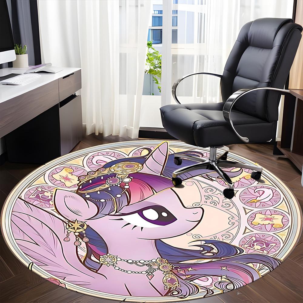 1pc My Little Pony Office Round Area Rug, Under Office Chairs Bedroom Living Room Home Decor  a1022171
