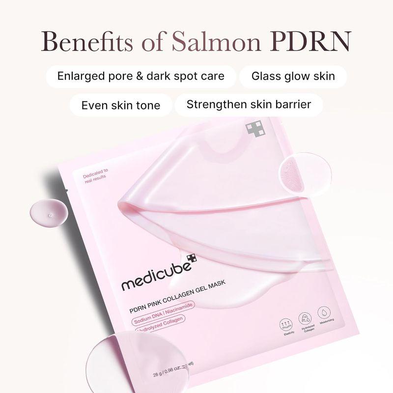 [MEDICUBE] PDRN Pink Collagen Gel Mask (4ea)