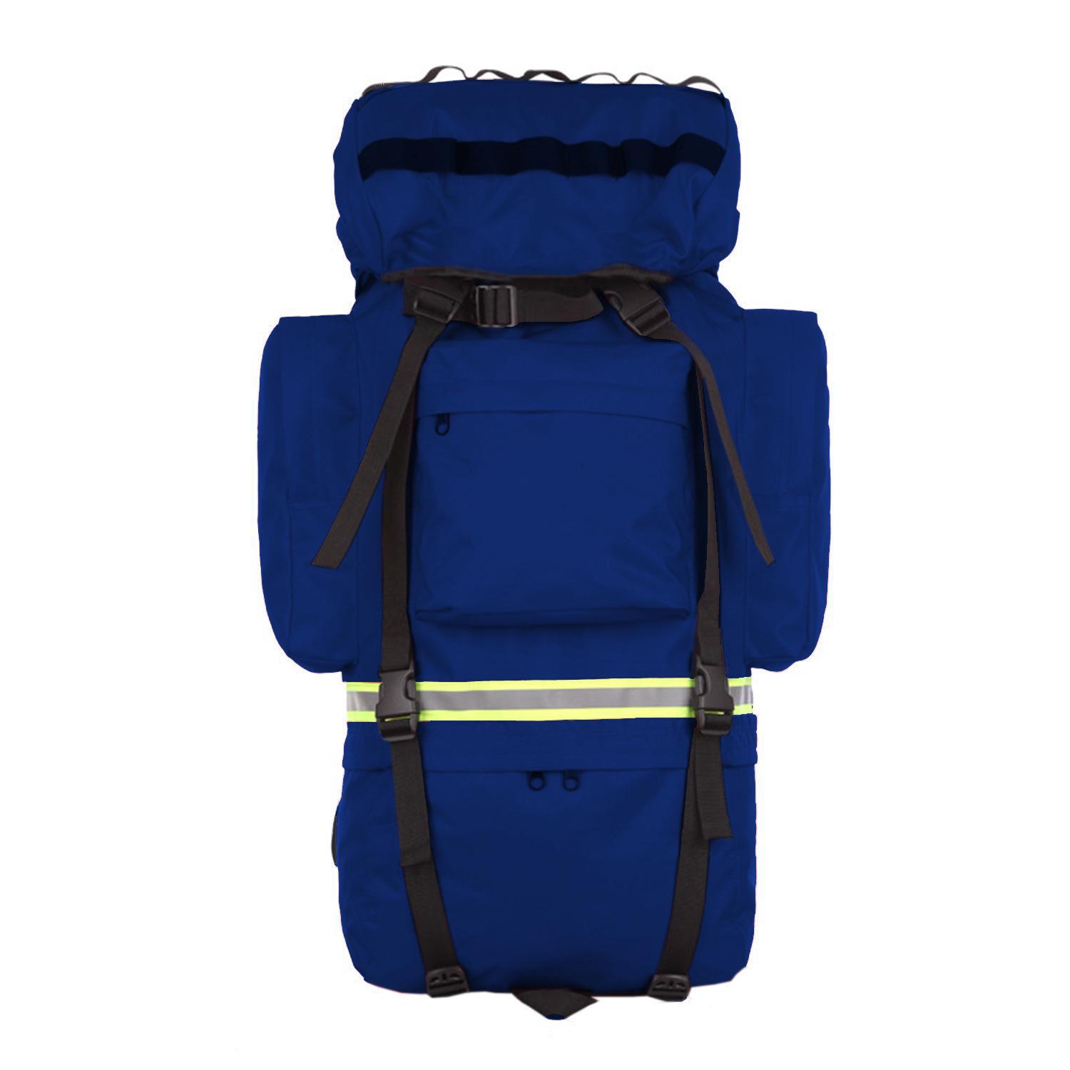 

Пожарный рюкзак Flame Blue объемом 65 л с амортизирующей, дышащей системой переноски для хранения большого объема в чрезвычайных ситуациях 56-75L пламенный/синий