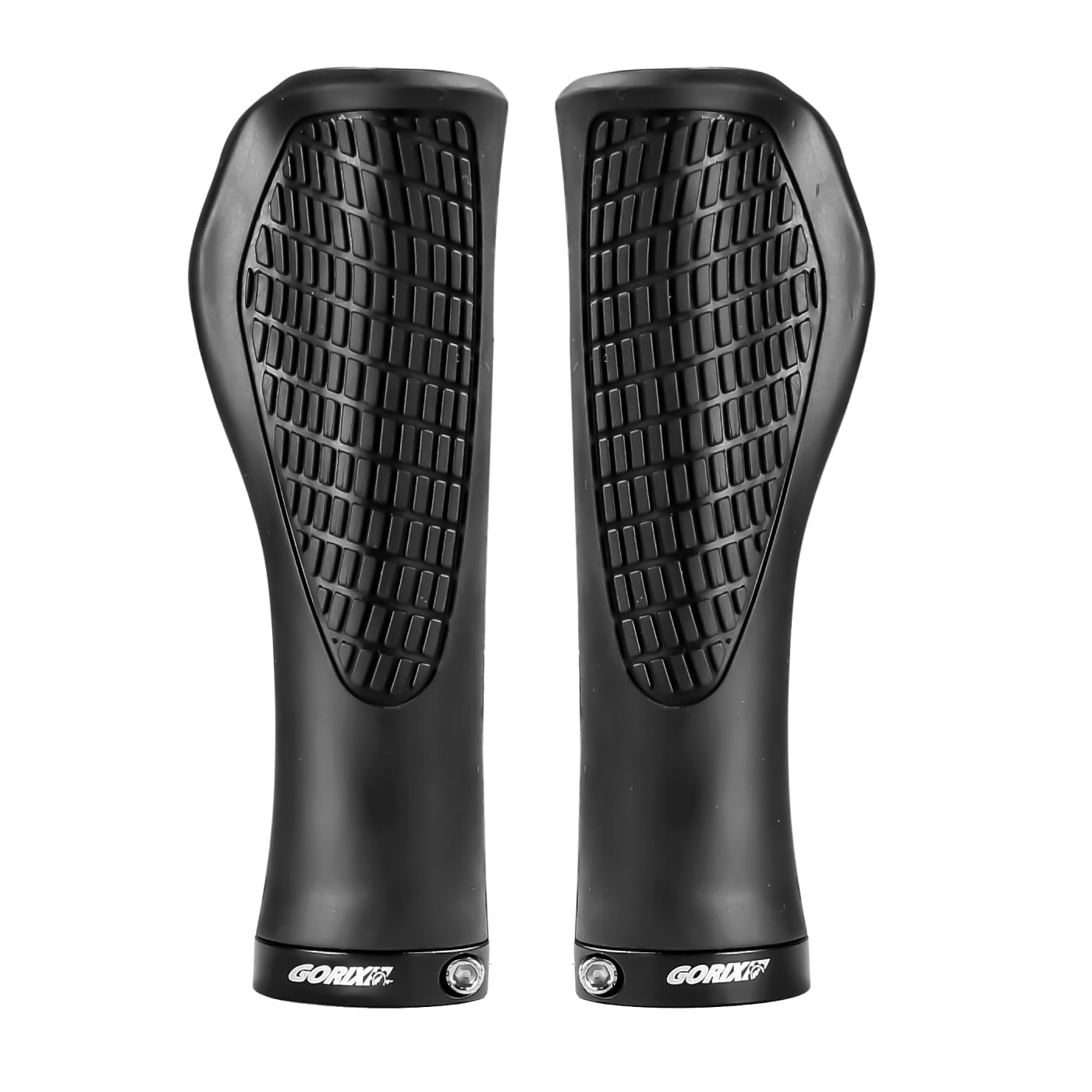 

GORIX Ergo Grips for Reduces Suitable for Cross Mountain Electric Mini and Customizable Handlebars Bicycles Non-sticky, Lock-on, Shock-absorbing, чёрный