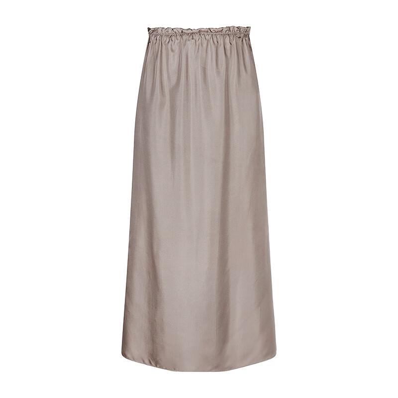 Less 2025 Summer Mulberry Silk Slim Skirt
