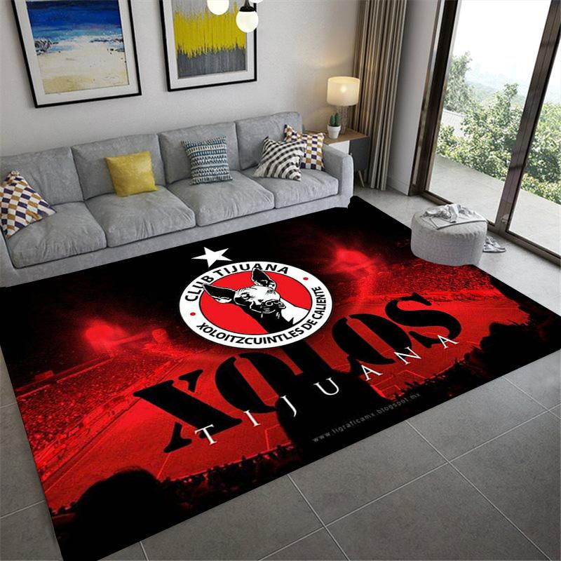 Club Tijuana Logo Carpet Rug for Living Room Bedroom Home Sofa Decoration,Kids play Non-slip Floor Mat