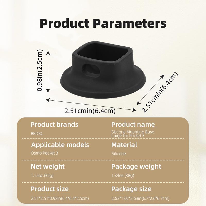 Portable Camera Mount Silicone Action Camera Gimbal Base Desktop Camera Stand Compatible?for OSMO Pocket 3 Camera
