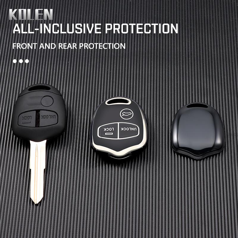 2 3 Buttons Tpu Car Key Case Cover Shell Fob For Mitsubishi Lancer Ex Evolution Grandis Outlander Triton Pajero Asx Accessories