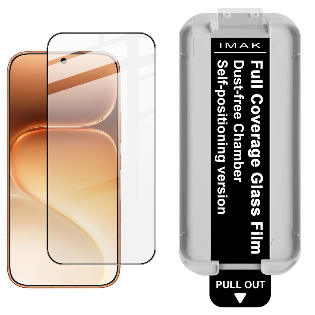 For Honor 600 Pro 5G Global Glass IMAK Dust-free Cabin Full-screen Tempered Glass Film Supports Fingerprint Unlock